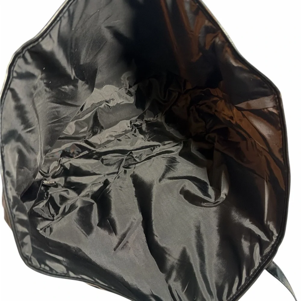 Victoria's Secret Large Tote Bag Weekender Black Sequined Reusable Bag